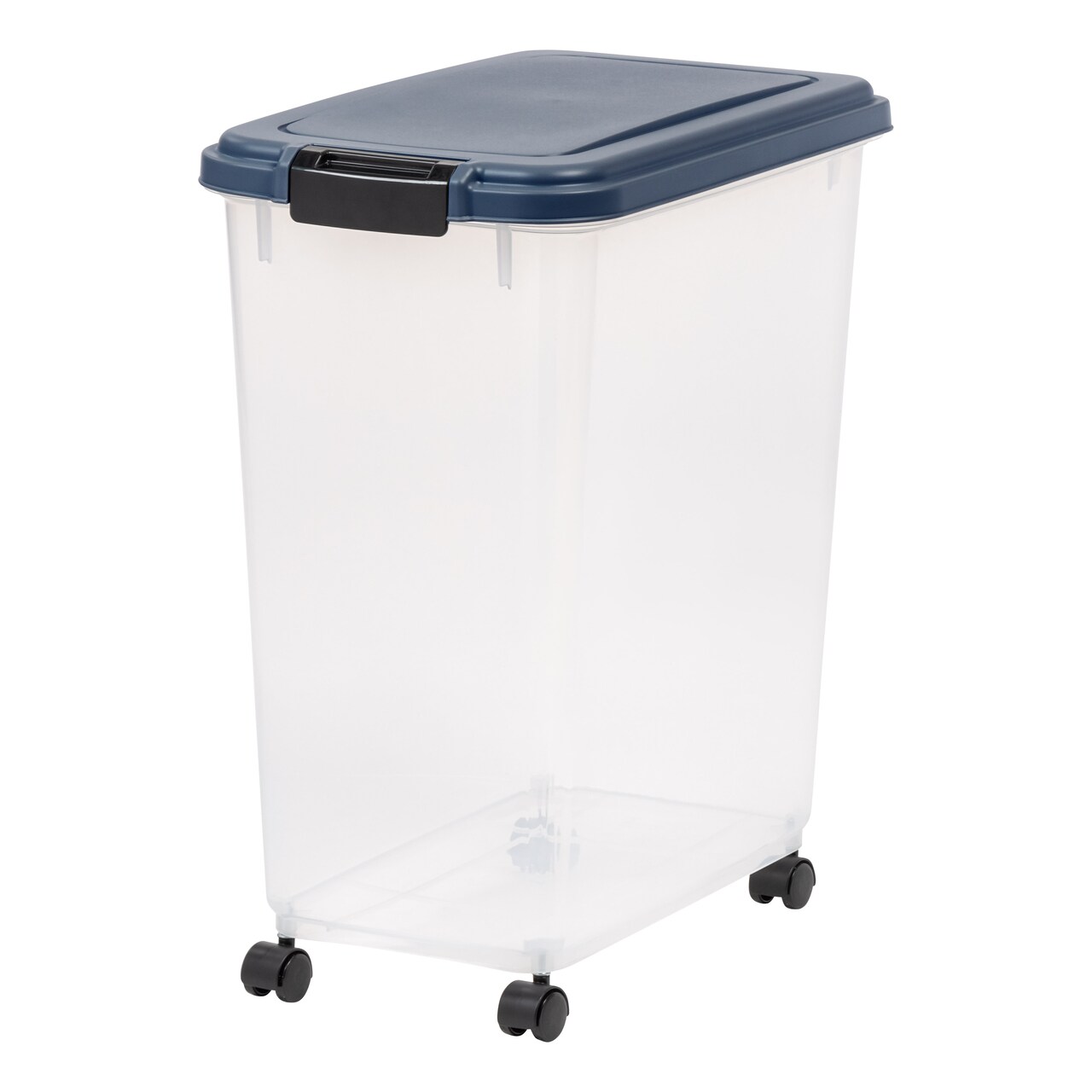 IRIS USA WeatherPro Airtight Pet Food Storage Container, Navy
